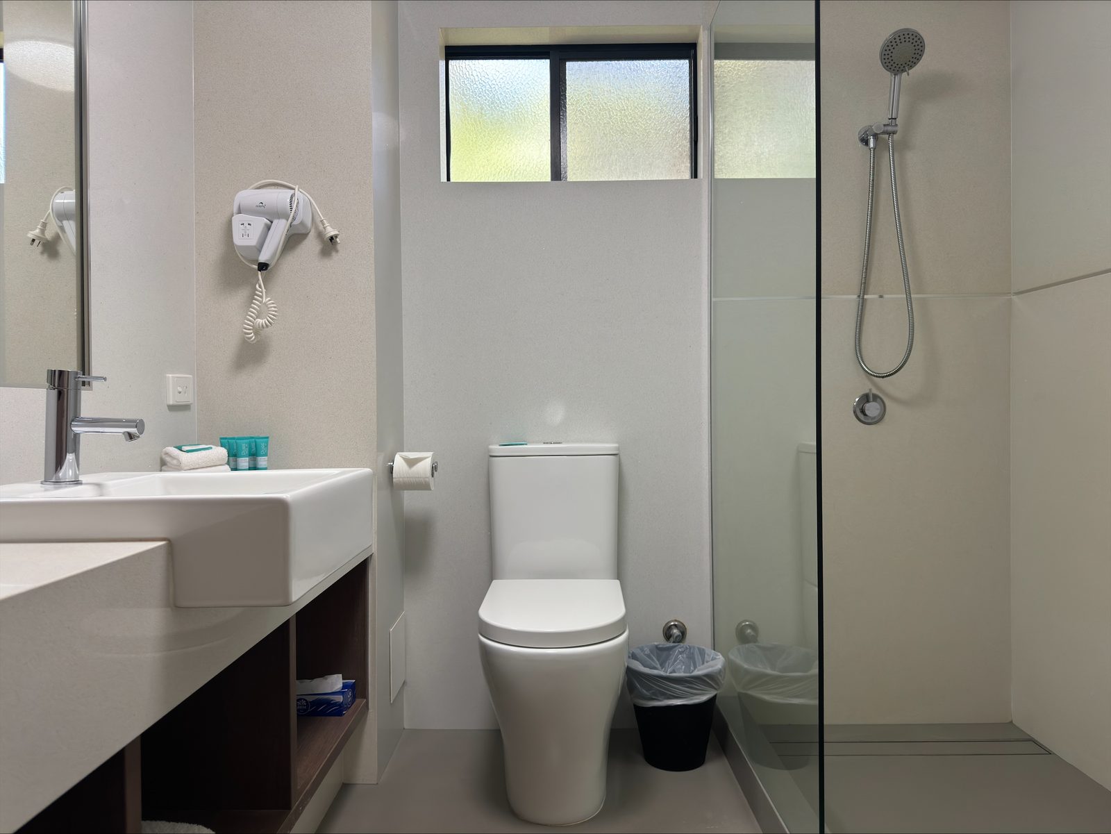 Bathroom with a walk-in shower